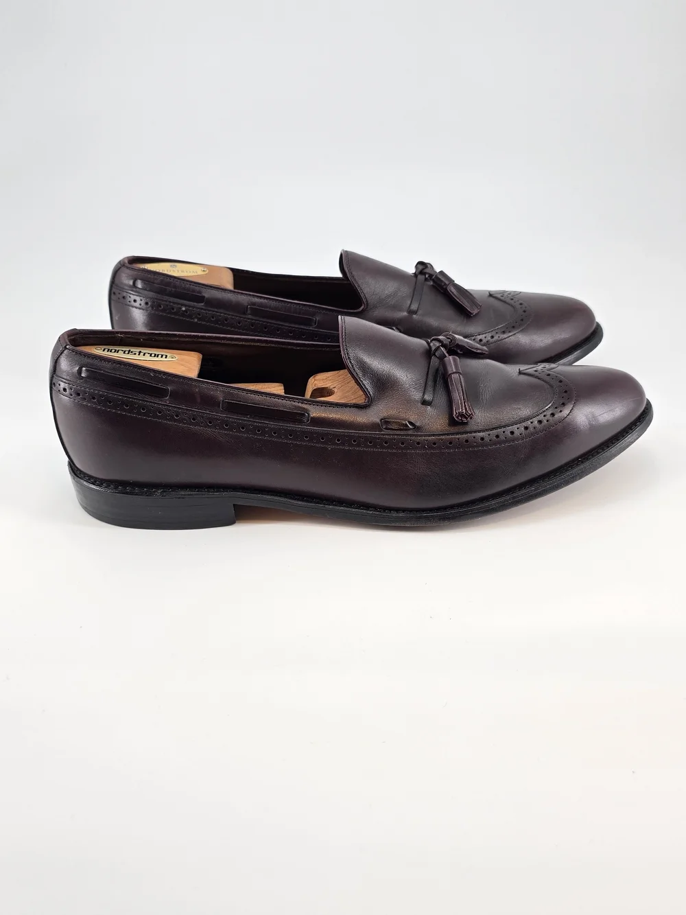 Allen Edmonds Men's Tassel Loafers in Burgundy Leather